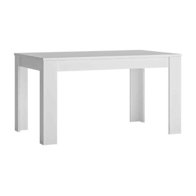 Обеденный стол Lyon White тип T03 Wojcik  Обеденный стол из коллекции LYON white изготовлена ​​из прочного, прекрасно представленного ЛДСП. Здесь все элементы мебели  Lyon White