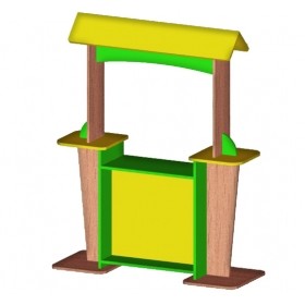 Игровая мебель Магазин 01 Дошкольная мебель | Уголок магазин в детском саду