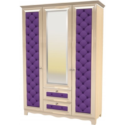 Шкаф гардероб 3-х дверный Гламур Размер (ш/в/г): 1500х2160х595мм