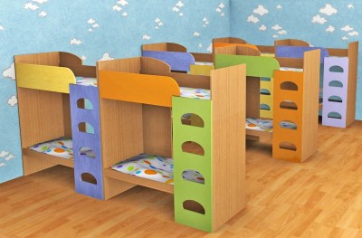 Двухъярусные кровати в детский сад Двухъярусные кровати для маленьких детей | Мебель для детсада