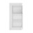 Стеклянные витрины для гостиной Lyon White тип V02PL Wojcik
