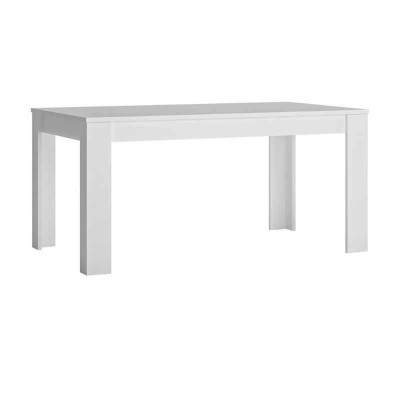 Обеденный стол Lyon White тип T04 Wojcik   Обеденный стол из коллекции LYON white изготовлена ​​из прочного, прекрасно представленного ЛДСП. Здесь все элементы мебели  Lyon White