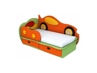 Детская кровать Машинка Лунная Сказка Размер (ш/в/г): 1495х870х860 мм 
Спальное место: 1400х700 мм