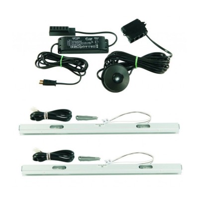 Подсветка Porti тип 3-L-BC-2-0400-02 Тёплый белый свет LED.
Комплектация:
2 x 400 мм полоса;
1 х трансформатор.