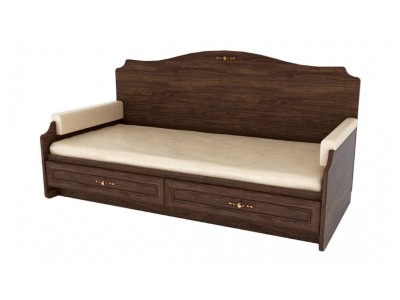Кровать-диван с мягкой боковиной Джентел K 8-216 Размер (ш/в/г): 2055х1080х975 мм 
Спальное место: 2000х900 мм