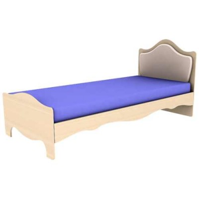 Кровать 4-5 без накладки ПРОВАНС (Ренессанс) Размер (ш/в/г): 860х970x2070 (для матраса 2000х800) мм.