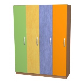 Шкафчик для детского сада (4 персоны) Купить шкафчик для детского сада | Детский шкаф для одежды